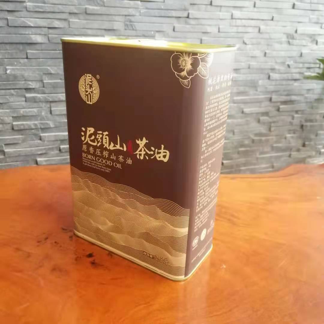 湖南美津園木本山茶油印花鐵桶 湖南茶油鐵罐包裝